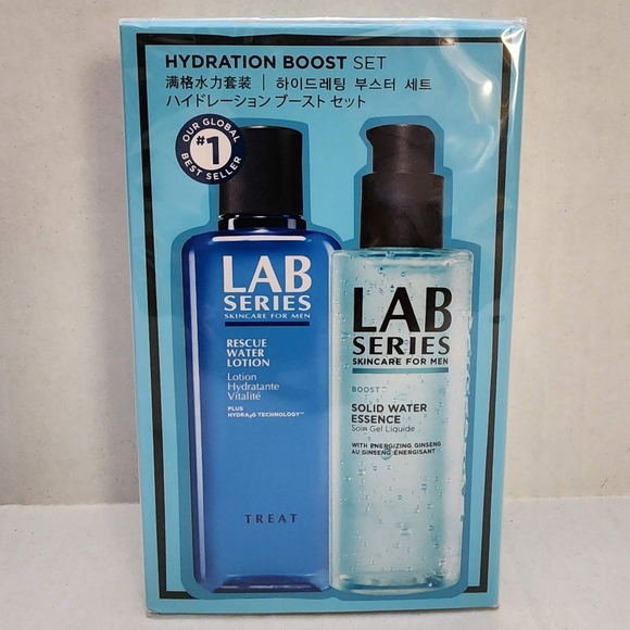 Lab Series Men Skincare Rescue Water Lotion & Solid Water Essence Hydration Set - Picture 2 of 11